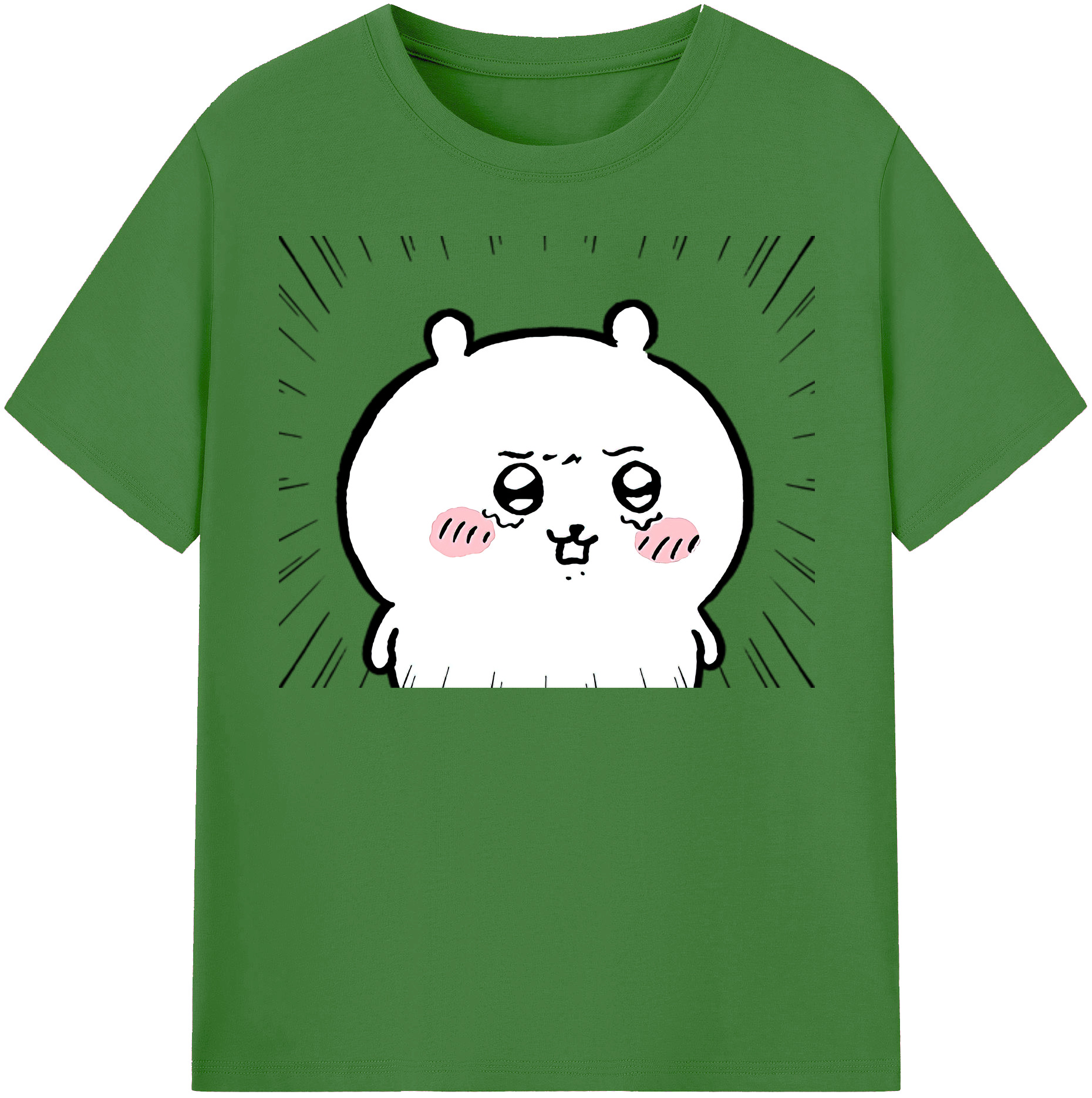 （画像用） ちいかわ ちいかわ Chii-kawa chiikawa レディースカジュアルプリントTシャツ（綿100％）